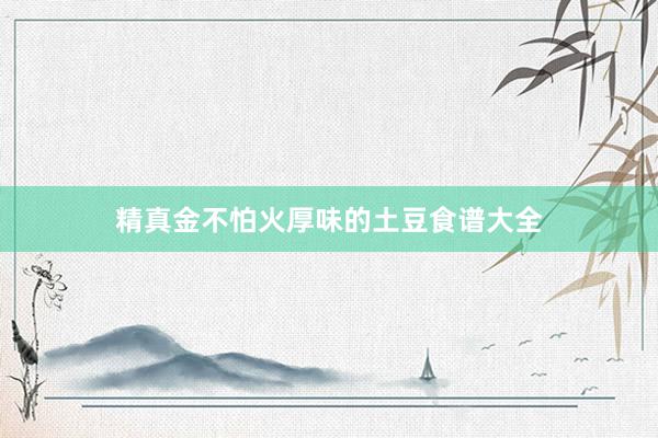 精真金不怕火厚味的土豆食谱大全